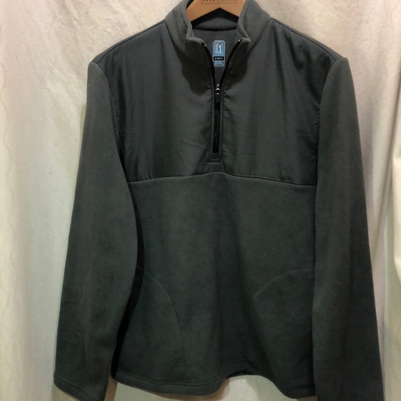 PGA Tour Grey Zip up Sweater Size Small - Picture 4 of 5
